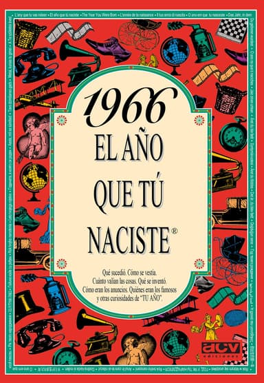 1966 EL AÑO QUE TÚ NACISTE - Regalo de cumpleaños ideal para quienes cumplen 60 años en 2026