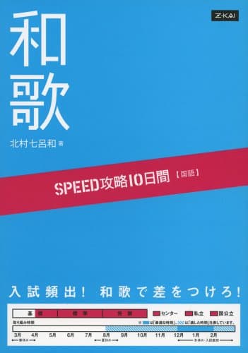 SPEED攻略10日間 国語 和歌｜10日で和歌の修辞のポイントがわかる！｜共通テスト・難関私大・国公立二次 対策｜枕詞・序詞・掛詞・縁語を攻略