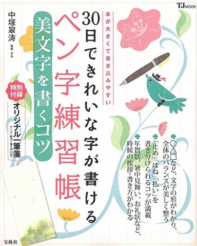 30日できれいな字が書けるペン字練習帳 美文字を書くコツ【オリジナル一筆箋付き】 (TJMOOK)