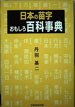日本の苗字おもしろ百科事典
