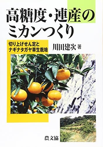 高糖度・連産のミカンつくり: 切り上げせん定とナギナタガヤ草生栽培