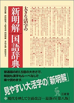 大きな活字の新明解国語辞典 第八版