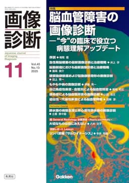 画像診断2025年11月号 Vol.45 No.13: 脳血管障害の画像診断 ―”今”の臨床で役立つ病態理解アップデート