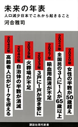 未来の年表 人口減少日本でこれから起きること (講談社現代新書 2431)