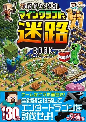 頭がよくなる! マインクラフトで迷路BOOK