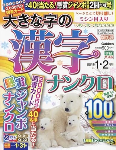 大きな字の漢字ナンクロ 2023年 01 月号 [雑誌]