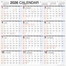 【K23】　2026年　書き込み式シンプル壁掛けカレンダー［1年/A2変型スクエア］ (永岡書店の壁掛けカレンダー)