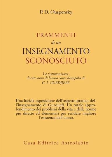 Frammenti di un insegnamento sconosciuto